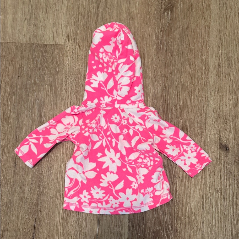 Carter's Pink Floral Hoodie - Picture 2 of 4